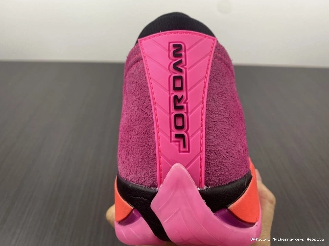 Official Maikesneakers DH4121-600 Low Shocking (W) Pink Jordan 14 Retro 0816